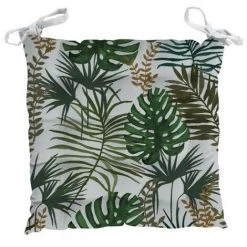 Dessus De Chaise Capitonné 40x40x5 Cm AMAZONIE Blanc, Par Soleil D'Ocre - Blanc