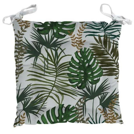 Dessus De Chaise Capitonné 40x40x5 Cm AMAZONIE Blanc, Par Soleil D'Ocre - Blanc 1 Dessus De Chaise Capitonné 40x40x5 Cm AMAZONIE Blanc, Par Soleil D'Ocre - Blanc