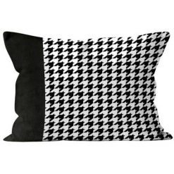 Coussin En Coton VICTORIA, Par Soleil D'Ocre - Noir