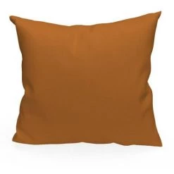 Coussin Déhoussable 40x40 Cm ALIX Ocre, Par SOLEIL D'OCRE - Ocre