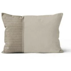 Coussin En Coton ROMANE 32x50 Cm, Par Soleil D'Ocre - Ecru