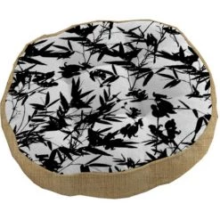 Coussin Tapissier En Coton Et Jute MAYLINE, Par Soleil D'ocre - Blanc