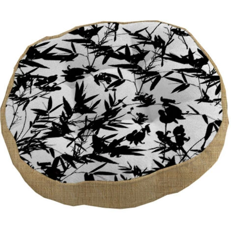 Coussin Tapissier En Coton Et Jute MAYLINE, Par Soleil D'ocre - Blanc 1 Coussin Tapissier En Coton Et Jute MAYLINE, Par Soleil D'ocre - Blanc