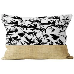 Coussin En Coton Et Jute MAYLINE 32x50 Cm, Par Soleil D'ocre - Blanc