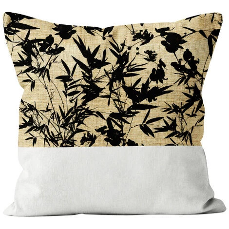 Coussin En Coton Et Jute MAYLINE 40x40 Cm, Par Soleil D'ocre - Blanc 1 Coussin En Coton Et Jute MAYLINE 40x40 Cm, Par Soleil D'ocre - Blanc