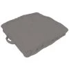 SOLEIL D'OCRE Coussin Tapissier En Coton 50x50x10 Cm PANAMA Gris Clair - Gris
