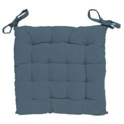 SOLEIL D'OCRE Dessus De Chaise Capitonné 40x40x5 Cm ALIX Bleu Celadon - Bleu