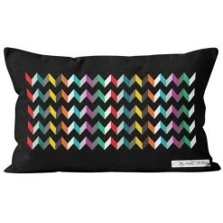 Housse De Coussin 32x50 Cm JOCKER, Par Soleil D'Ocre - Noir