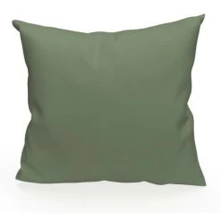 Housse De Coussin Unie 40x40 Cm ALIX Vert, Par Soleil D'ocre - Vert