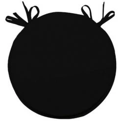 SOLEIL D'OCRE Dessus De Chaise Bistrot 40 Cm ALIX Noir - Noir