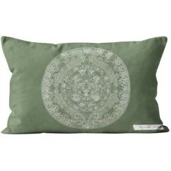 Housse De Coussin 32x50 Cm MAYA Vert, Par Soleil D'Ocre - Vert