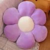 AIDUCHO Oreiller De Sol à Fleurs Mignon Coussin De Décoration Indie Oreiller Pour Filles Jouets En Peluche Pour Enfants Lecture De Coin Pour Regarder La Télévision (Violet, 30cm)
