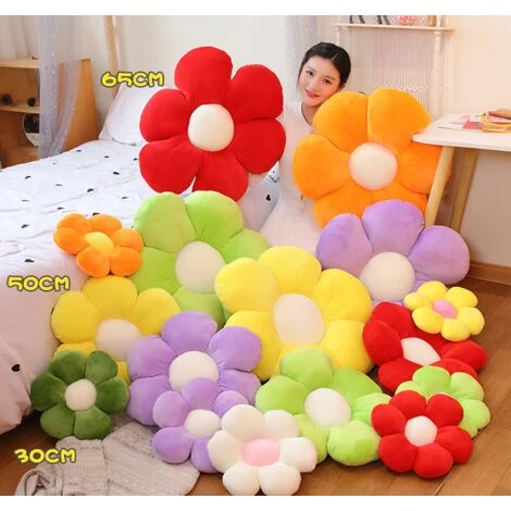 AIDUCHO Oreiller De Sol à Fleurs Mignon Coussin De Décoration Indie Oreiller Pour Filles Jouets En Peluche Pour Enfants Lecture De Coin Pour Regarder La Télévision (Vert, 30cm) 4 AIDUCHO Oreiller De Sol à Fleurs Mignon Coussin De Décoration Indie Oreiller Pour Filles Jouets En Peluche Pour Enfants Lecture De Coin Pour Regarder La Télévision (Vert, 30cm) – Image 4
