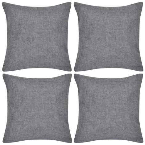 LANGRAY Housses De Coussin 4 Pcs Aspect De Lin Anthracite 40x40 Cm Maison & Jardin 1 LANGRAY Housses De Coussin 4 Pcs Aspect De Lin Anthracite 40x40 Cm Maison & Jardin