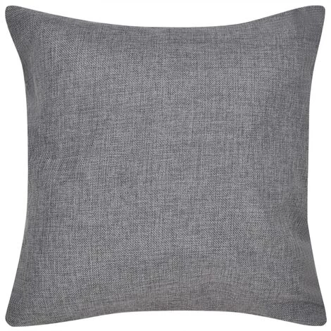 LANGRAY Housses De Coussin 4 Pcs Aspect De Lin Anthracite 40x40 Cm Maison & Jardin 2 LANGRAY Housses De Coussin 4 Pcs Aspect De Lin Anthracite 40x40 Cm Maison & Jardin – Image 2