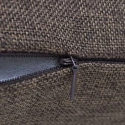 LANGRAY Housses De Coussin 4 Pcs Aspect De Lin Marron 50x50 Cm Maison & Jardin -France Coussin et housse de coussin Soldes Boutique 53826539 3