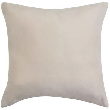 LANGRAY Housse De Coussin 4 Pcs 40 X 40 Cm Polyester Faux Daim Beige Maison & Jardin 2 LANGRAY Housse De Coussin 4 Pcs 40 X 40 Cm Polyester Faux Daim Beige Maison & Jardin – Image 2