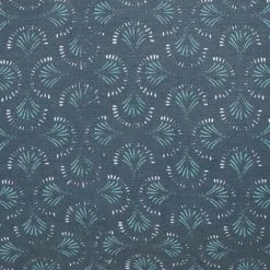 HOMEMAISON Coussin Imprimé En Lin Bleu Canard 40 X 40cm - Bleu Canard -France Coussin et housse de coussin Soldes Boutique 53908334 4