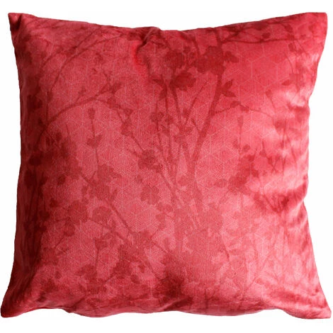 HOMEMAISON Coussin En Velours Fleuri Pivoine 40 X 40 Cm - Pivoine 3 HOMEMAISON Coussin En Velours Fleuri Pivoine 40 X 40 Cm - Pivoine – Image 3