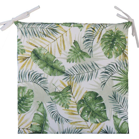 HOMEMAISON Galette De Chaise Outdoor Exotique Vert 40 X 40cm - Vert 2 HOMEMAISON Galette De Chaise Outdoor Exotique Vert 40 X 40cm - Vert – Image 2