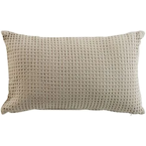 HOMEMAISON Coussin Déhoussable En Nid D'abeille Lin 30 X 50 Cm - Lin 1 HOMEMAISON Coussin Déhoussable En Nid D'abeille Lin 30 X 50 Cm - Lin