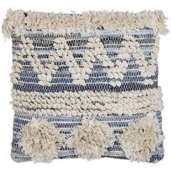 BELIANI Coussin Décoratif En Tissu Beige 45x10cm - Beige