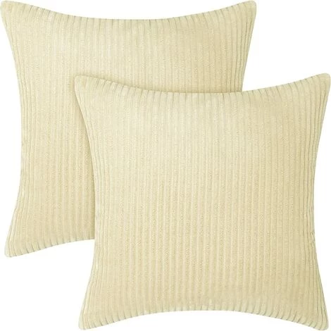 TANABATA Lot De 2 Housses De Coussins 60x60cm Rectangulaire Coussin Exterieur En Velours Salon Moderne Pour Chambre Confortable Beige Foncé 1 TANABATA Lot De 2 Housses De Coussins 60x60cm Rectangulaire Coussin Exterieur En Velours Salon Moderne Pour Chambre Confortable Beige Foncé