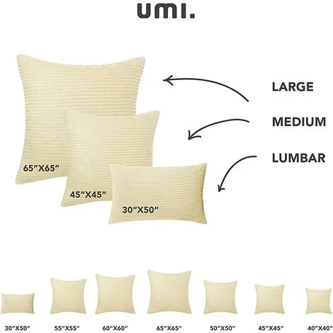 TANABATA Lot De 2 Housses De Coussins 60x60cm Rectangulaire Coussin Exterieur En Velours Salon Moderne Pour Chambre Confortable Beige Foncé 4 TANABATA Lot De 2 Housses De Coussins 60x60cm Rectangulaire Coussin Exterieur En Velours Salon Moderne Pour Chambre Confortable Beige Foncé – Image 4