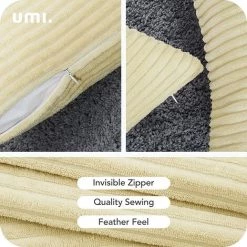 TANABATA Lot De 2 Housses De Coussins 60x60cm Rectangulaire Coussin Exterieur En Velours Salon Moderne Pour Chambre Confortable Beige Foncé 9 TANABATA Lot De 2 Housses De Coussins 60x60cm Rectangulaire Coussin Exterieur En Velours Salon Moderne Pour Chambre Confortable Beige Foncé -France Coussin et housse de coussin Soldes Boutique 53927280 5