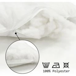 BRAVO HOME Lot De 4 Oreiller De Garnissage 30 X 50 Cm - Coussin à Recouvrir - Oreillers Intérieur - Rembourrage Coussins-Polyester -France Coussin et housse de coussin Soldes Boutique 53931905 3