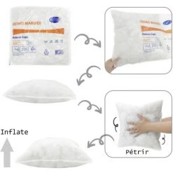 BRAVO HOME Lot De 4 Oreiller De Garnissage 30 X 50 Cm - Coussin à Recouvrir - Oreillers Intérieur - Rembourrage Coussins-Polyester -France Coussin et housse de coussin Soldes Boutique 53931905 5