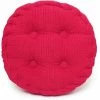 MONLY Coussins De Coussin En Velours Côtelé épais De 7,1 Cm, Coussin De Chaise Doux De Couleur Unie De 40,6 X 40,6 Cm, Coussin De Sol Rond/carré Pour S'asseoir, Tapis De Tatami, Méditation, Yoga, Coussin D'assise Pour Salon, Bureau, Intérieur, Extérieur 1 Pièce