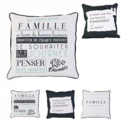JARDIRICODECO Coussin Dehoussable Famille V2 40x40cm, 3-fois Ass