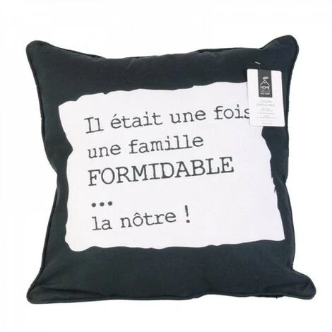 JARDIRICODECO Coussin Dehoussable Famille V2 40x40cm, 3-fois Ass 2 JARDIRICODECO Coussin Dehoussable Famille V2 40x40cm, 3-fois Ass – Image 2