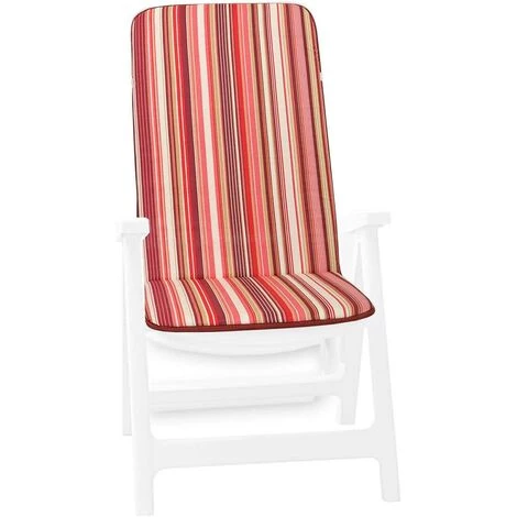 EMMEVI Coussin De Chaise Fauteuil Pliant Couverture De Chaise Doux Rayé - Rose 1 EMMEVI Coussin De Chaise Fauteuil Pliant Couverture De Chaise Doux Rayé - Rose