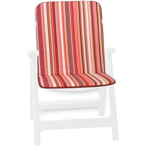 EMMEVI Coussin De Chaise De Jardin Housse De Chaise Pliant Dossier De Fauteuil Rayé - Rose 1 EMMEVI Coussin De Chaise De Jardin Housse De Chaise Pliant Dossier De Fauteuil Rayé - Rose
