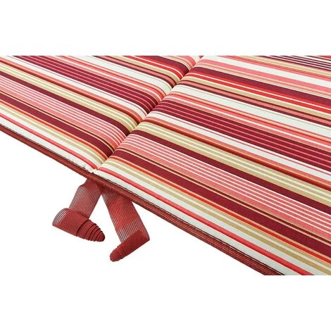 EMMEVI Coussin De Chaise De Jardin Housse De Chaise Pliant Dossier De Fauteuil Rayé - Rose 2 EMMEVI Coussin De Chaise De Jardin Housse De Chaise Pliant Dossier De Fauteuil Rayé - Rose – Image 2