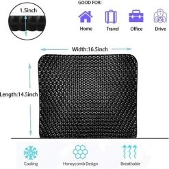 READCLY Coussin De Chaise, Coussin Anti Escarres, Soulage La Pression Sur Le Orthopédique Avec Housse Antidérapant Pour Voiture/Bureau/Maison/Fauteuil Roulant -France Coussin et housse de coussin Soldes Boutique 54067807 5