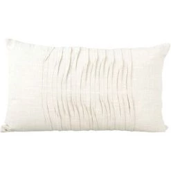 PT' Coussin Rectangulaire En Coton 50 X 30 Cm Wave Ivoire - Ivoire
