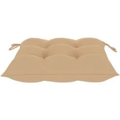 Hommoo Coussins De Chaise 4 Pcs Beige 40x40x7 Cm Tissu -France Coussin et housse de coussin Soldes Boutique 54149032 4