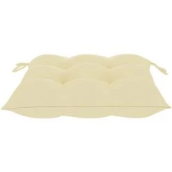 Hommoo Coussins De Chaise 4 Pcs Blanc Creme 50x50x7 Cm Tissu 8 Hommoo Coussins De Chaise 4 Pcs Blanc Creme 50x50x7 Cm Tissu -France Coussin et housse de coussin Soldes Boutique 54149039 4