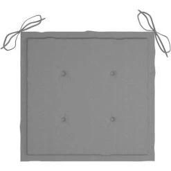 Hommoo Coussins De Chaise De Jardin 4 Pcs Gris 40x40x3 Cm -France Coussin et housse de coussin Soldes Boutique 54151263 3