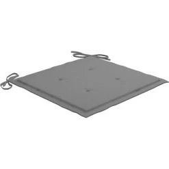 Hommoo Coussins De Chaise De Jardin 4 Pcs Gris 40x40x3 Cm -France Coussin et housse de coussin Soldes Boutique 54151263 4