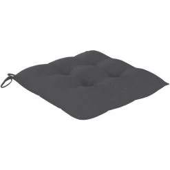 Hommoo Coussins De Chaise 6 Pcs Anthracite 40x40x7 Cm Tissu -France Coussin et housse de coussin Soldes Boutique 54152245 3