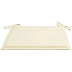Hommoo Coussins De Chaise De Jardin 2 Pcs Creme 50x50x3 Cm -France Coussin et housse de coussin Soldes Boutique 54153473 4