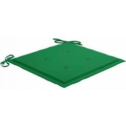 Hommoo Coussins De Chaise De Jardin 4 Pcs Vert 50x50x3 Cm Tissu -France Coussin et housse de coussin Soldes Boutique 54154281 3