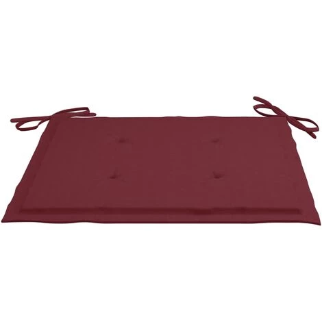 Hommoo Coussins De Chaise De Jardin 2 Pcs Bordeaux 40x40x3 Cm Tissu 3 Hommoo Coussins De Chaise De Jardin 2 Pcs Bordeaux 40x40x3 Cm Tissu – Image 3