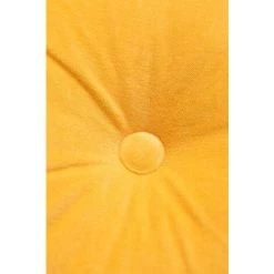 Coussin Rond En Velours (Ø35 Cm) Piero SKLUM Velour - Jaune Mimosa -France Coussin et housse de coussin Soldes Boutique 54287879 4