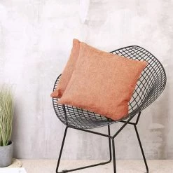 BEARSU Housse De Coussin Universelle 2 Pièces En Chenille Pour Maison Rustique Ou Housse De Coussin De Canapé 18 X 18 Pouces - Orange 8 BEARSU Housse De Coussin Universelle 2 Pièces En Chenille Pour Maison Rustique Ou Housse De Coussin De Canapé 18 X 18 Pouces - Orange -France Coussin et housse de coussin Soldes Boutique 54291442 4