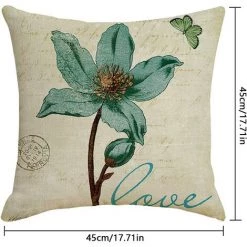 BEARSU Housse De Coussin Vintage Floral 45 X 45 Cm, Housse De Coussin De Style Vintage En Coton Et Lin, Taie D'oreiller De Canapé En Coton Doux, Canapé, Maison, Salon, Chambre à Coucher, Décoration D'intérieur, Lot De 4 9 BEARSU Housse De Coussin Vintage Floral 45 X 45 Cm, Housse De Coussin De Style Vintage En Coton Et Lin, Taie D'oreiller De Canapé En Coton Doux, Canapé, Maison, Salon, Chambre à Coucher, Décoration D'intérieur, Lot De 4 -France Coussin et housse de coussin Soldes Boutique 54291480 5